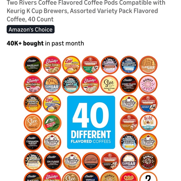 Two Rivers Coffee Sampler Box SEALED 40 PODS - Picture 5 of 5